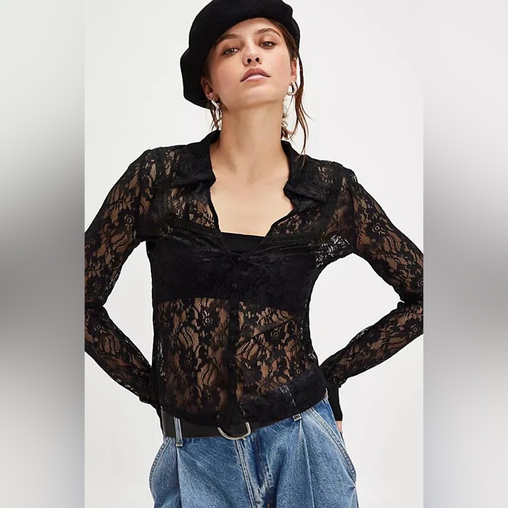 Free People Alchemy Lace Top